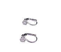 Orecchini Stocco Gioielli Bambino in Oro bianco Zircone ORS 12 - ORS 12